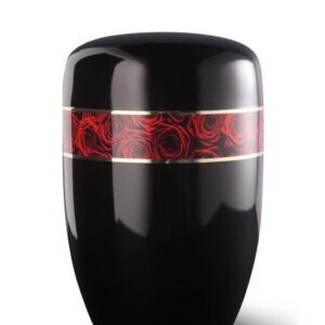 Black With Red Rose Border