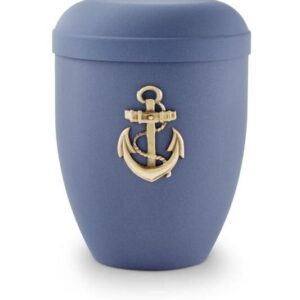 Dark Blue with Gold Anchor Motif
