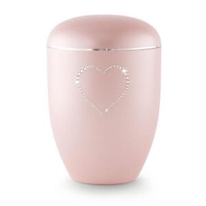 Swarovski Heart Urn (Pink)