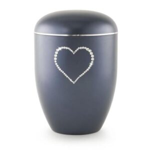 Swarovski Heart Urn (Midnight Blue)