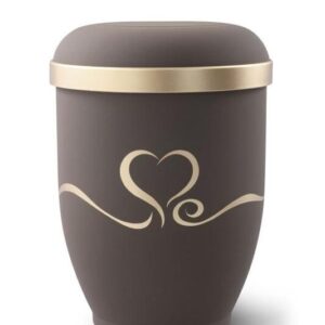 Brown with Heart Design